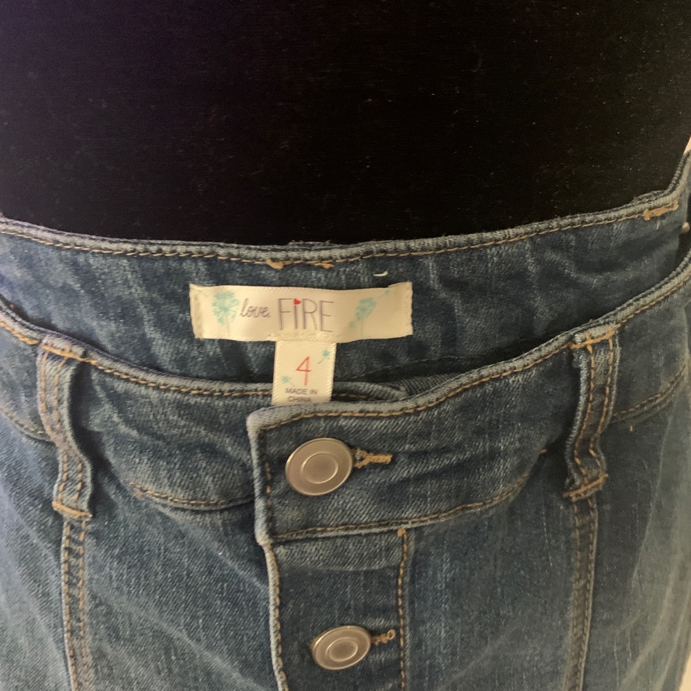 Love Fire jean skirt 🐰 - Picture 4 of 4